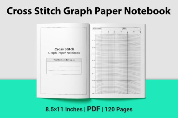 Cross Stitch Graph Paper Notebook KDP Sweatshirt Embroidery Review