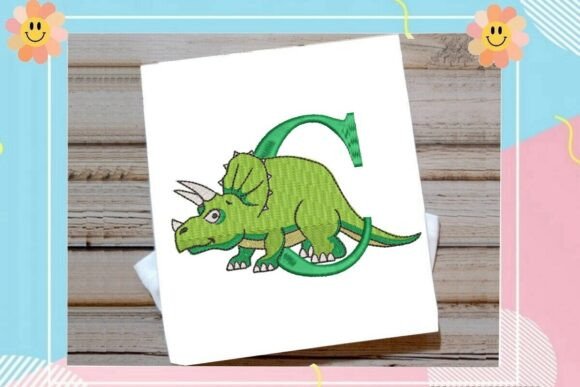 Dinosaur Monogram Letter C Review for Holiday Projects