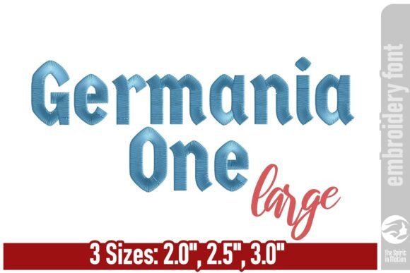 Germania One Embroidery Font - Large: Holiday Review