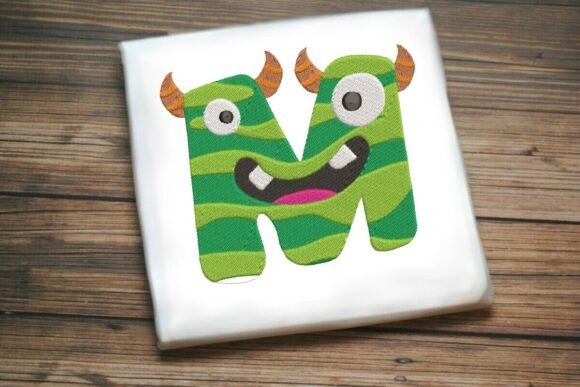 Monster Alphabet Letter M: A Designer's Real Stitch Test