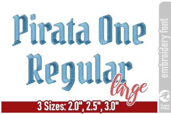 Pirata One Blackletter Font – Large Embroidery Review