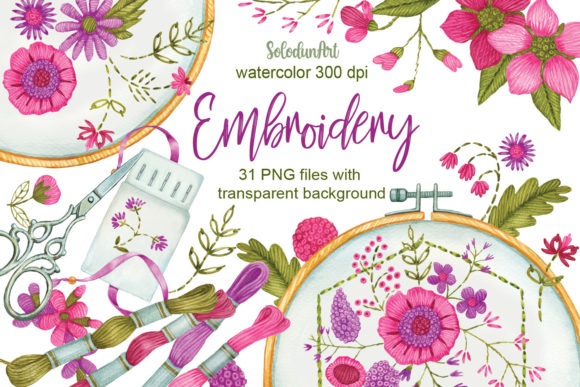 Watercolor Embroidery Clipart: A Boutique Sweatshirt Review